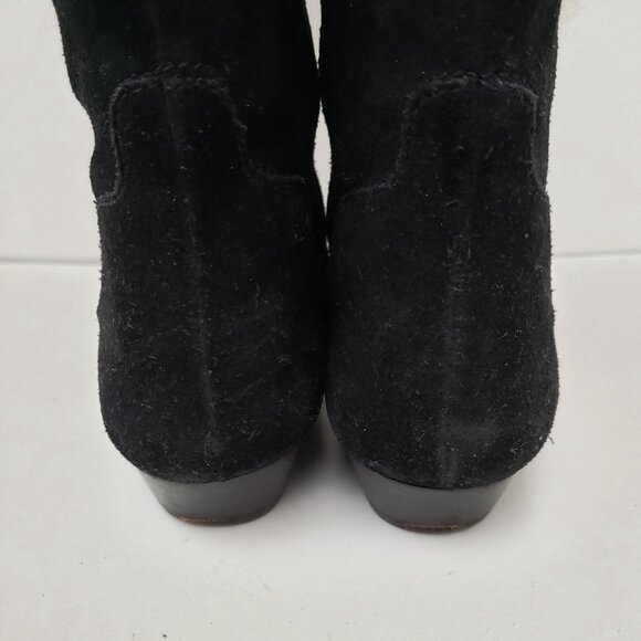 Charles Jourdan: Women's Black Suede Boot, Size 7B - Picture 8 of 15